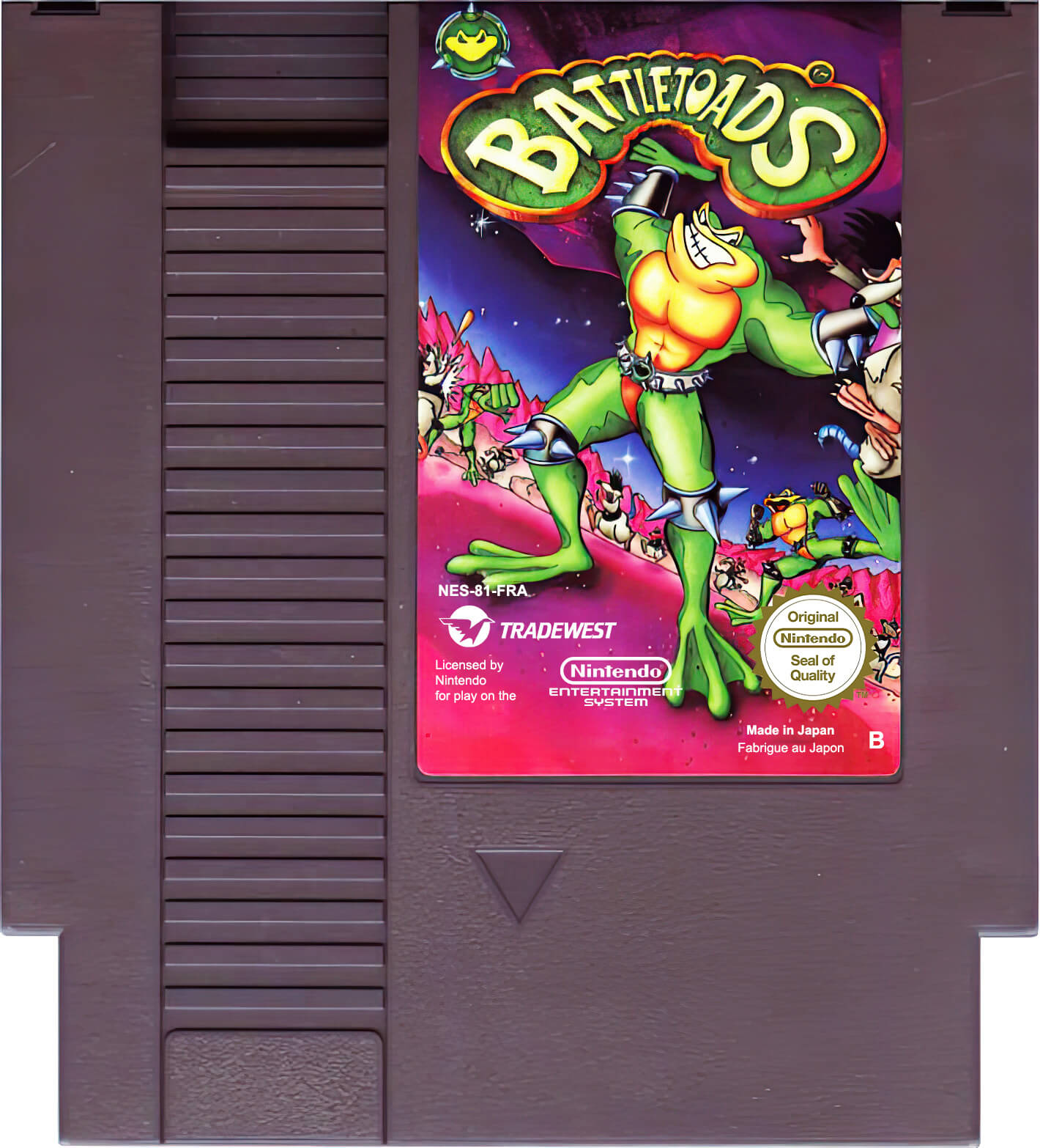 Лицензионный картридж Battletoads для NES